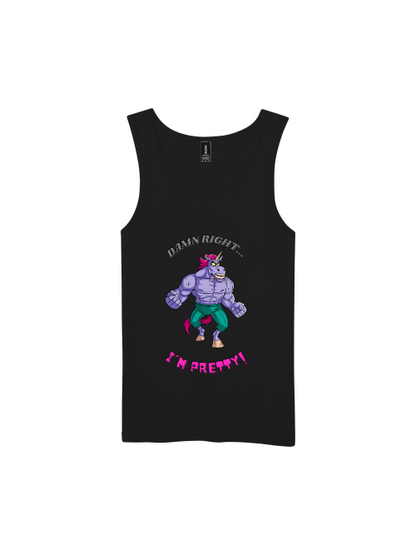 Premium Softstyle Tank Top Men "Damn Right I´m Pretty!"