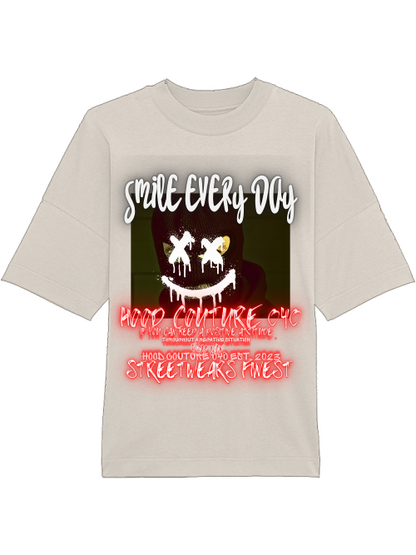 Oversized Unisex Premium T-Shirt "smile every day original hell"