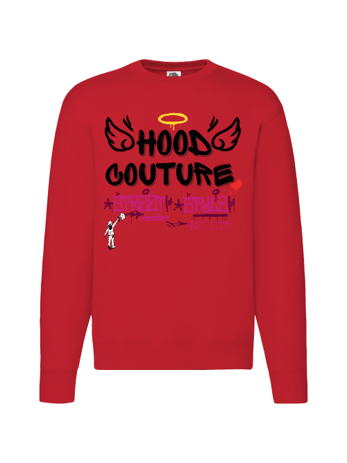 Premium Unisex Crew Neck Sweater Modell 2 "Hood Angel Classic"