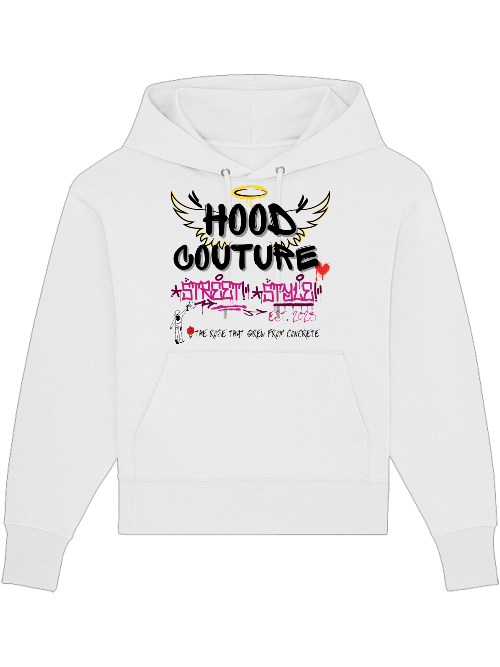 Premium Heavy Cotton Hoodie "Hood Angel The Rose"