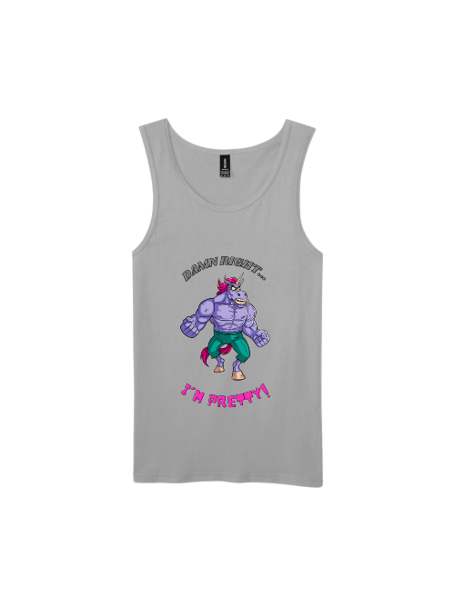 Premium Softstyle Tank Top Men "Damn Right I´m Pretty!"