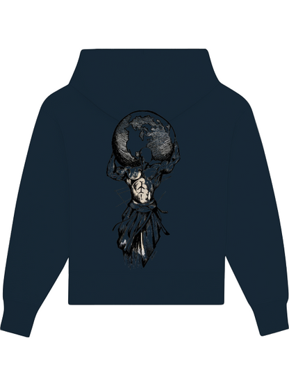 Premium Heavy Cotton Hoodie "Carry Your World"