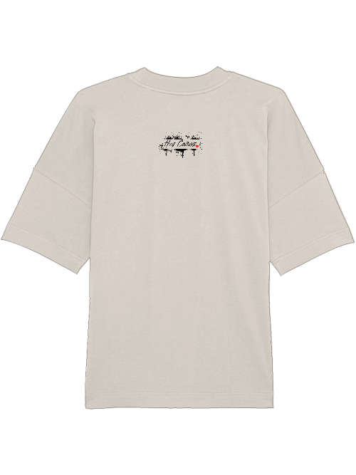 Oversized Unisex Premium T-Shirt "Hello My Name Is Hustle"