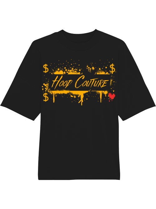 Oversized Unisex Premium T-Shirt "Hood Money Couture 2"