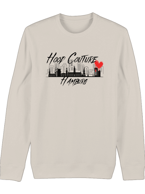 Premium Unisex Crew Neck Sweatshirt "Hood Couture Hamburg"