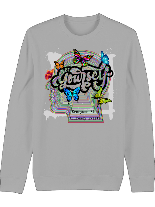 Premium Unisex Crew Neck Sweatshirt "Be Yourself"