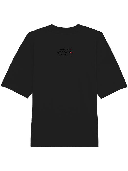 Oversized Unisex Premium T-Shirt "Hello My Name Is Hustle"