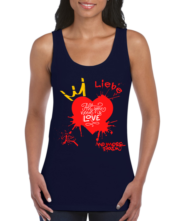 Premium Women Softstyle Tank Top "All You Need Is Love"