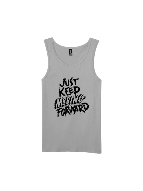 Premium Softstyle Tank Top Men "Just Keep Moving Forward"