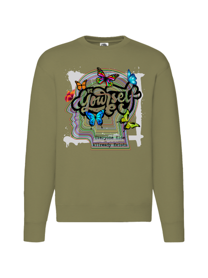 Premium Unisex Crew Neck Sweater Modell 2 "Be Yourself"