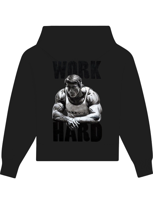 Premium Heavy Cotton Hoodie "Work Hard"