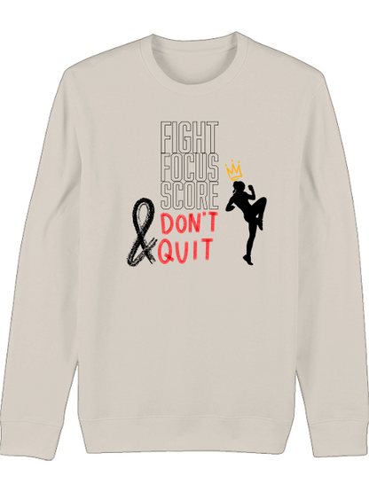 Premium Unisex Crew Neck Sweatshirt "Fight.Focus.Score. Women"