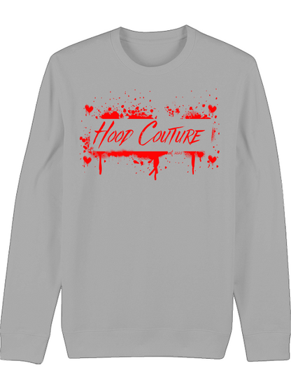 Premium Unisex Crew Neck Sweatshirt "Hood Couture Bloody Love"