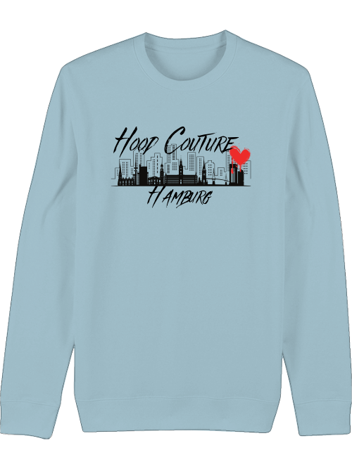 Premium Unisex Crew Neck Sweatshirt "Hood Couture Hamburg"