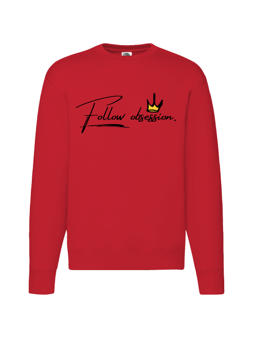 Premium Unisex Crew Neck Sweater Modell 2 "Follow Obsession Men"