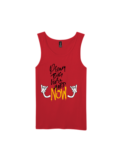 Premium Softstyle Tank Top Men "Dream Big Work Hard NOW"