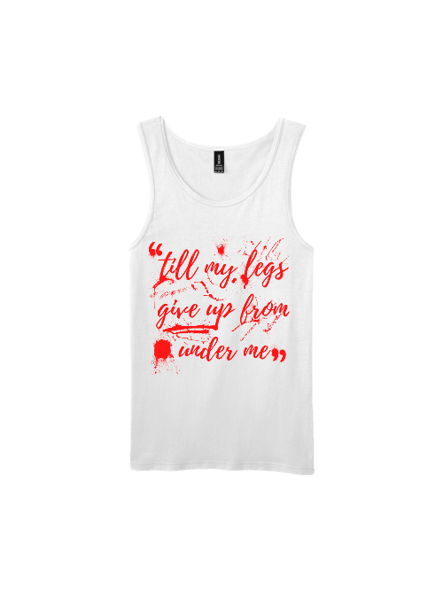 Premium Softstyle Tank Top Men "Till My Legs Give Up From Under Me"