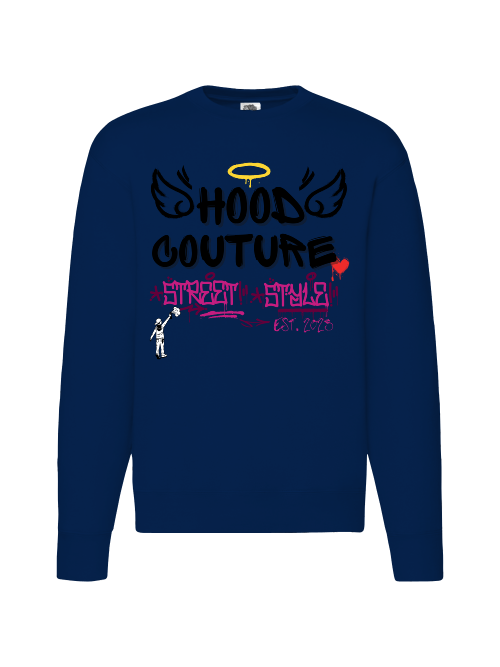 Premium Unisex Crew Neck Sweater Modell 2 "Hood Angel Classic"