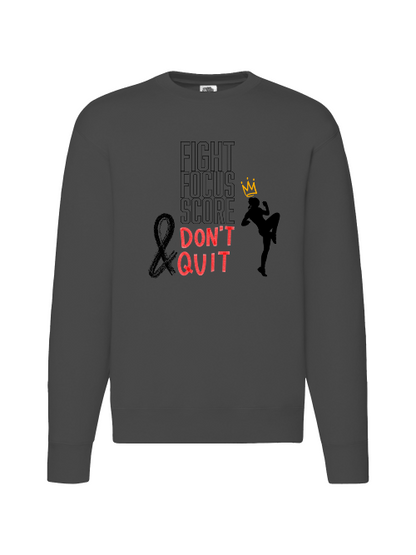 Premium Unisex Crew Neck Sweater Modell 2 "Fight.Focus.Score. Women"