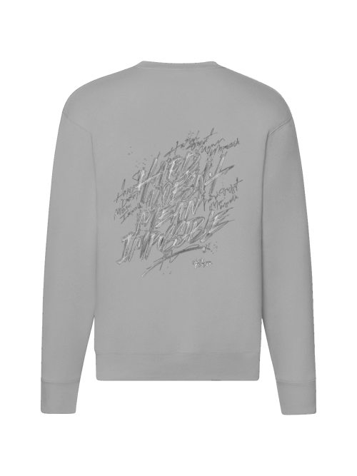 Premium Unisex Sweater "Hard does not mean impossible"
