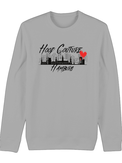 Premium Unisex Crew Neck Sweatshirt "Hood Couture Hamburg"