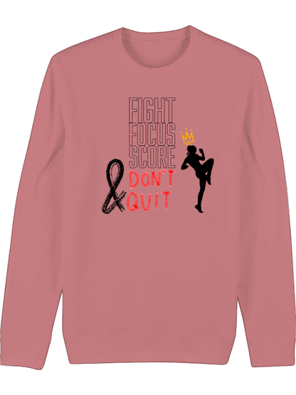 Premium Unisex Crew Neck Sweatshirt "Fight.Focus.Score. Women"