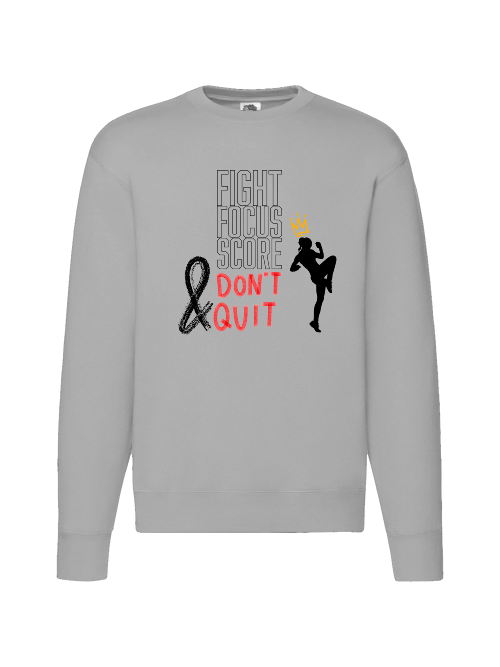 Premium Unisex Crew Neck Sweater Modell 2 "Fight.Focus.Score. Women"