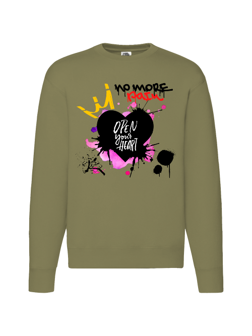 Premium Unisex Crew Neck Sweater Modell 2 "No.More.Pain."