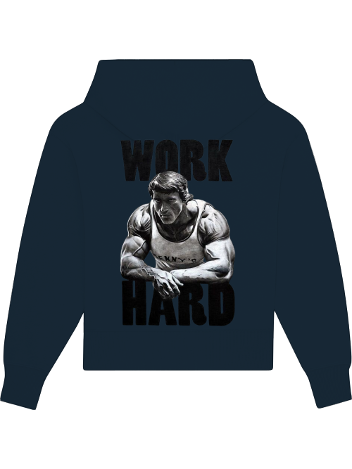 Premium Heavy Cotton Hoodie "Work Hard"