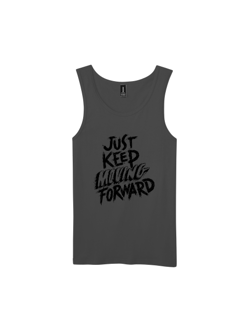 Premium Softstyle Tank Top Men "Just Keep Moving Forward"